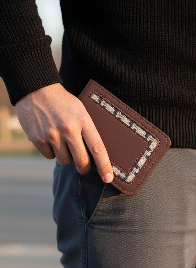 ZOUK Roy Wallet for Men - Slim & Compact Vegan Leather Wallet with Water-Resistant Lining | Carter Checks - Image 3